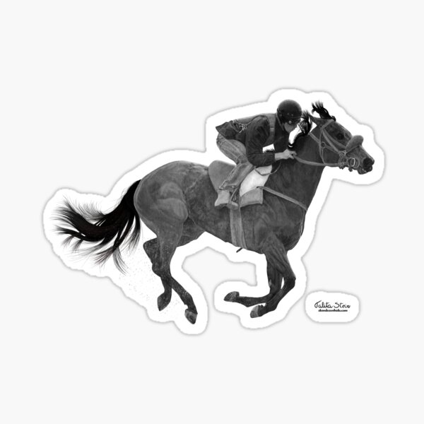 Race horse III Sticker