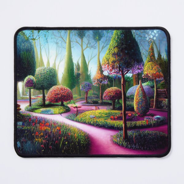 Item preview, Fantasy Art Forest, Fairytale, Magical Garden Painting designed and sold by SunDoor Art.
