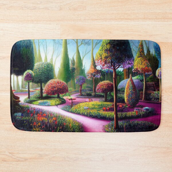 Item preview, Fantasy Art Forest, Fairytale, Magical Garden Painting designed and sold by SunDoor Art.
