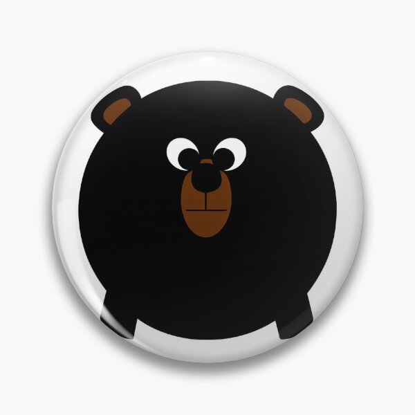 Item preview, A cartoonish round black bear I designed and sold by BrachiaST.