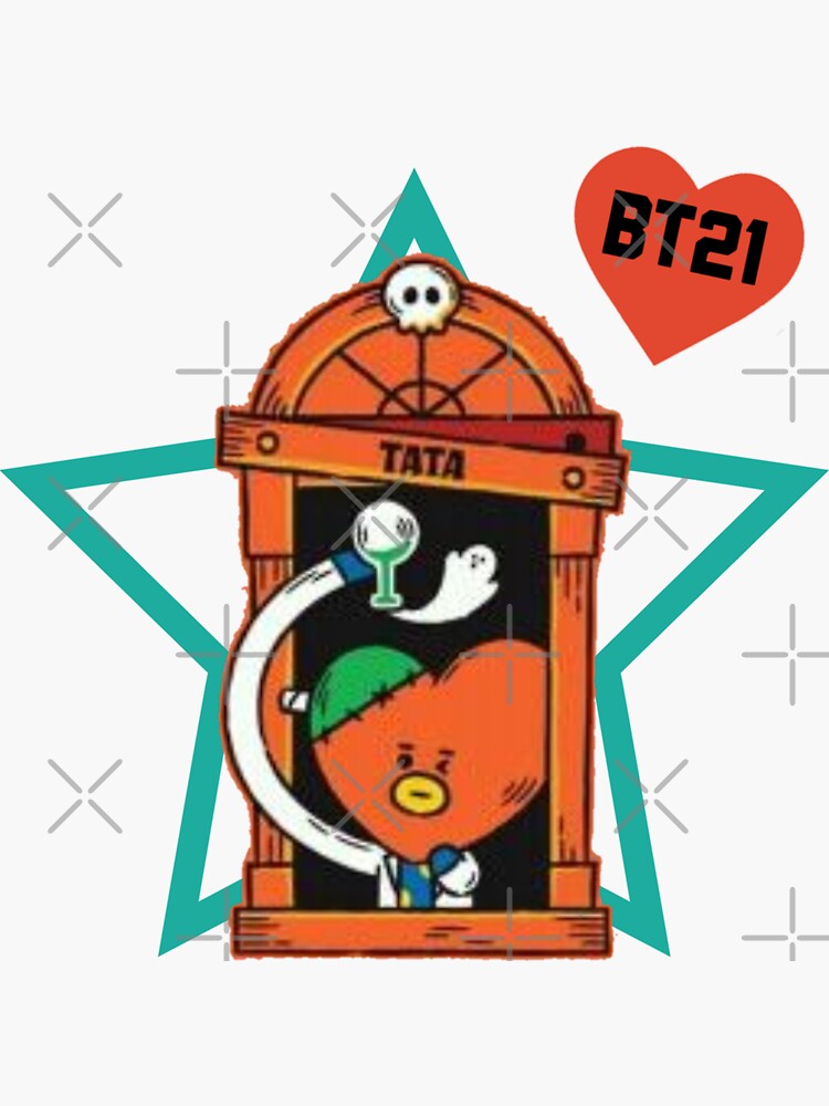 Bt21tata Halloween Sticker For Sale By Theclassic2 Redbubble 3121