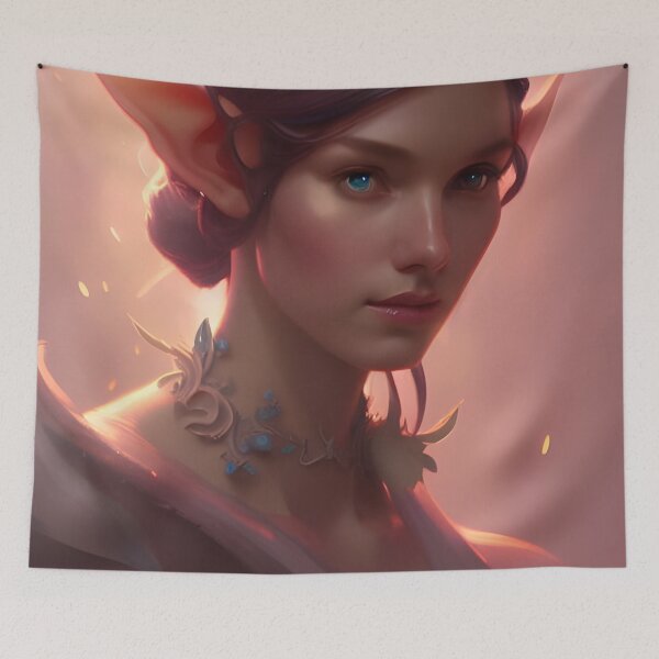 Item preview, Beautiful Fantasy Elf Princess Pink  designed and sold by Eliteijr.