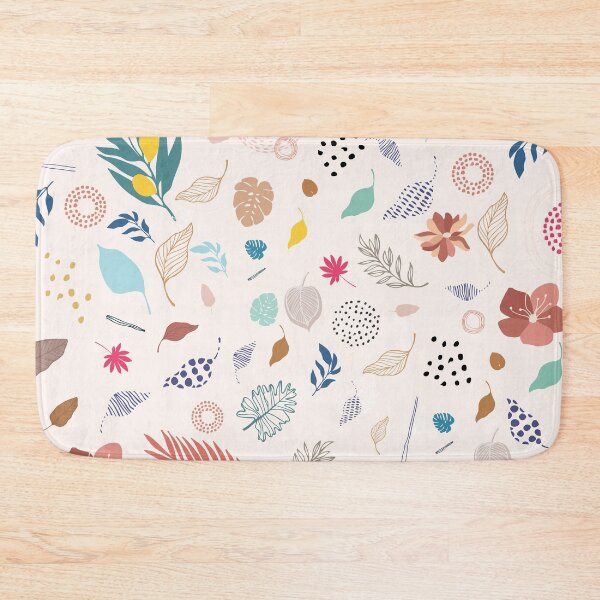Item preview, Tropical Cartoon Leaves And Floral Pattern designed and sold by MakeitMelo.