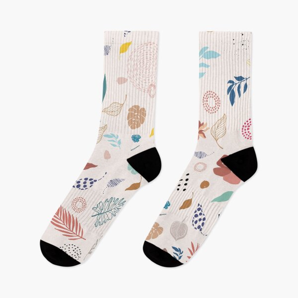 Item preview, Tropical Cartoon Leaves And Floral Pattern designed and sold by MakeitMelo.