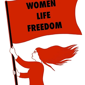 Imagen de la obra Mujer Vida Libertad de Roshi-R