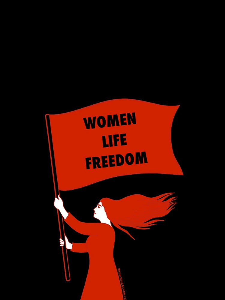 Thumbnail 4 of 4, iPhone Case, Women Life Freedom designed and sold by Roshi-R.