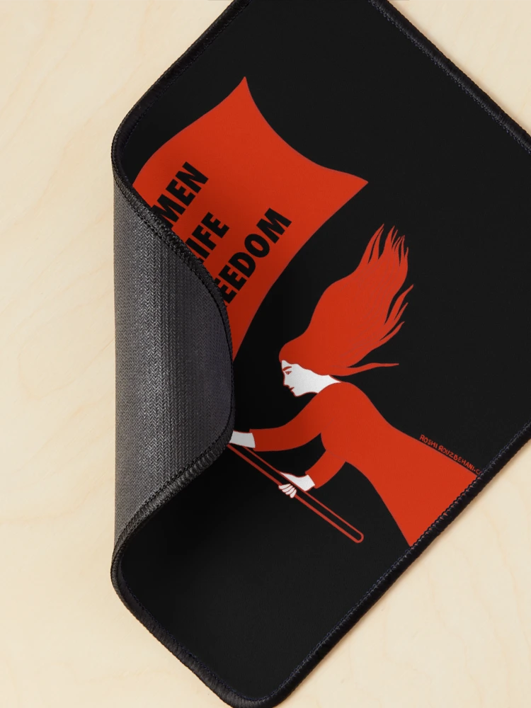 Thumbnail 2 of 5, Mouse Pad, Women Life Freedom designed and sold by Roshi-R.