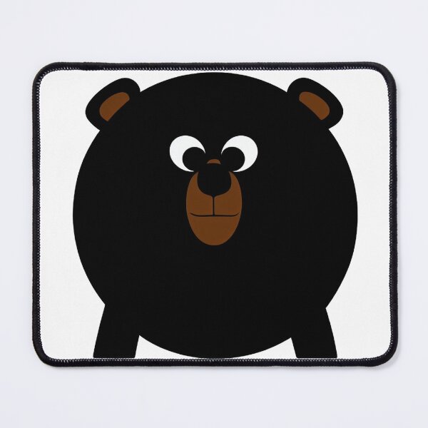 Item preview, A cartoonish round black bear III designed and sold by BrachiaST.