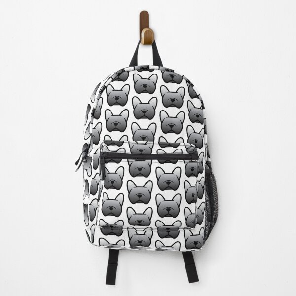 Item preview, Gray French Bulldog - Frenchie silhouete in black and white - Silver Frenchie designed and sold by smooshfaceutd.