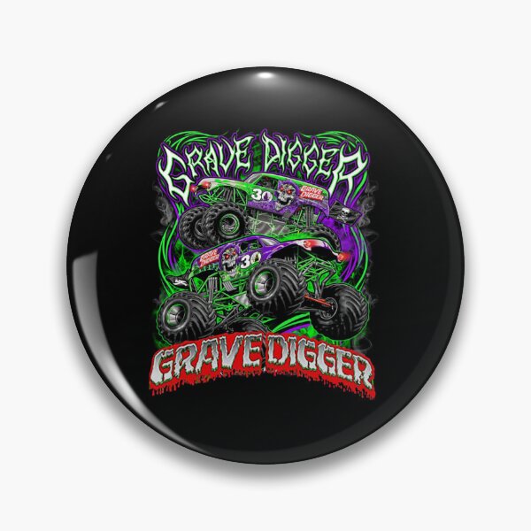 Item preview, monster jam grave digger monster truck Art Fans   designed and sold by ZombieShope.