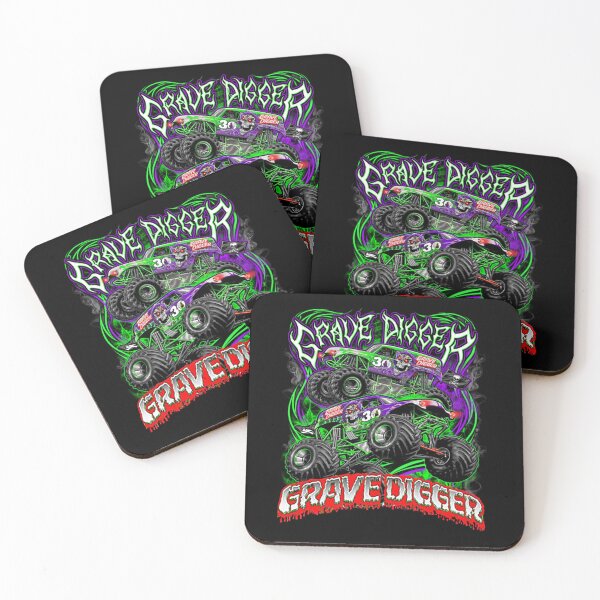 Item preview, monster jam grave digger monster truck Art Fans   designed and sold by ZombieShope.