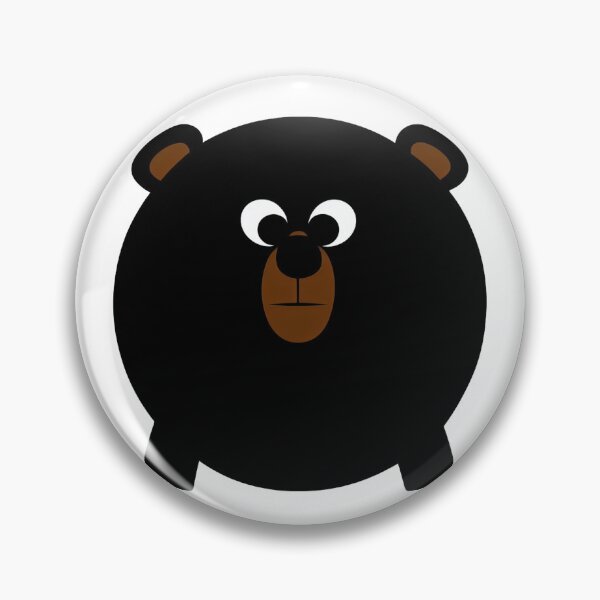 Item preview, A cartoonish round black bear VI designed and sold by BrachiaST.