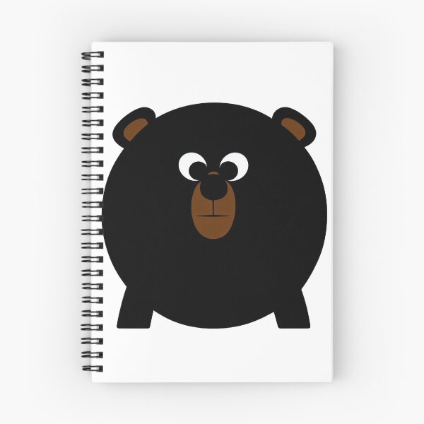 Item preview, A cartoonish round black bear VI designed and sold by BrachiaST.