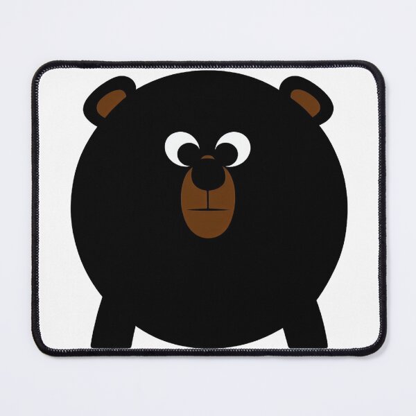 Item preview, A cartoonish round black bear VI designed and sold by BrachiaST.