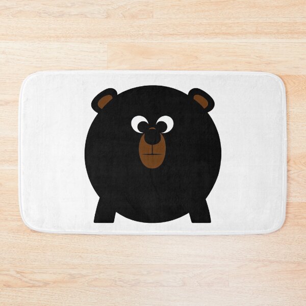 Item preview, A cartoonish round black bear VI designed and sold by BrachiaST.