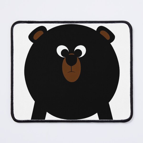 Item preview, A cartoonish round black bear VII designed and sold by BrachiaST.