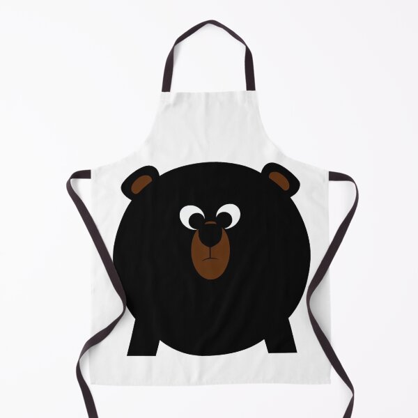 Item preview, A cartoonish round black bear VII designed and sold by BrachiaST.