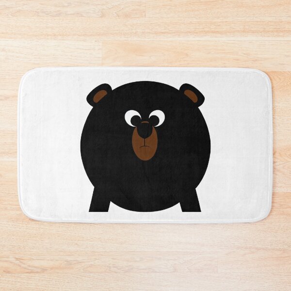 Item preview, A cartoonish round black bear VII designed and sold by BrachiaST.