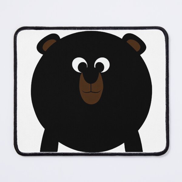 Item preview, A cartoonish round black bear IX designed and sold by BrachiaST.