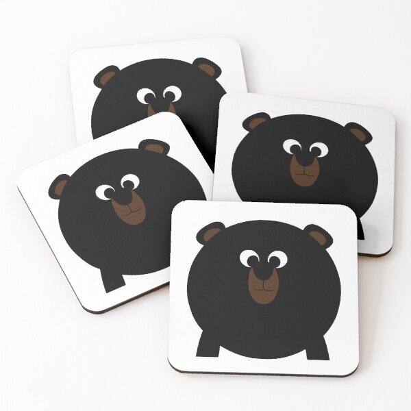 Item preview, A cartoonish round black bear IX designed and sold by BrachiaST.