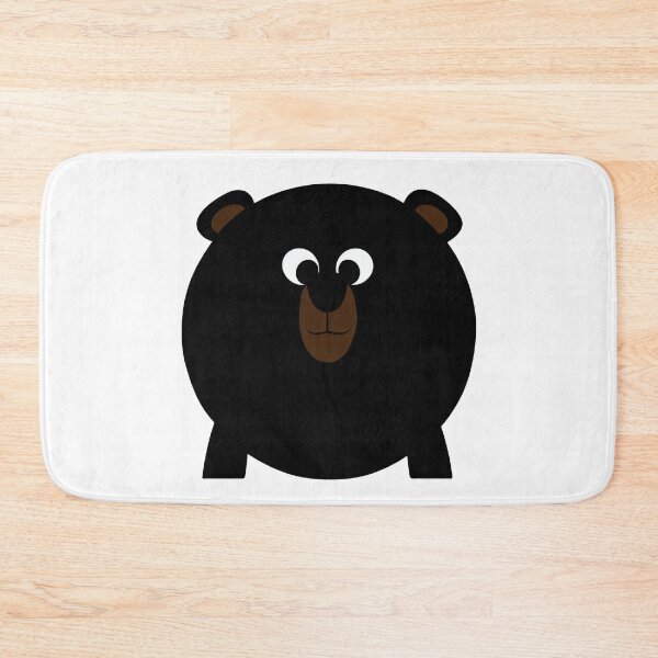Item preview, A cartoonish round black bear IX designed and sold by BrachiaST.