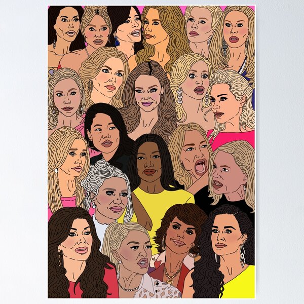 Item preview, Real Housewives of Beverly Hills - Every RHOBH housewife designed and sold by imadeitniceart.