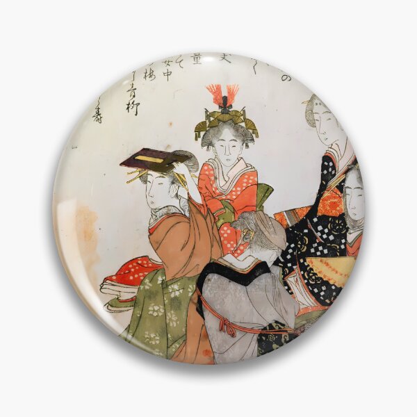 Item preview, The Six States of Woman (Six Courtesans Representing Six Poets), Edo period, 1798 designed and sold by TeeARTHY.