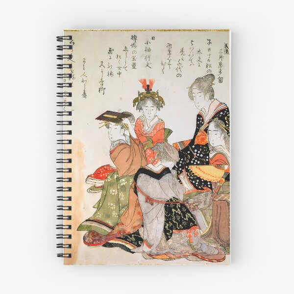 Item preview, The Six States of Woman (Six Courtesans Representing Six Poets), Edo period, 1798 designed and sold by TeeARTHY.