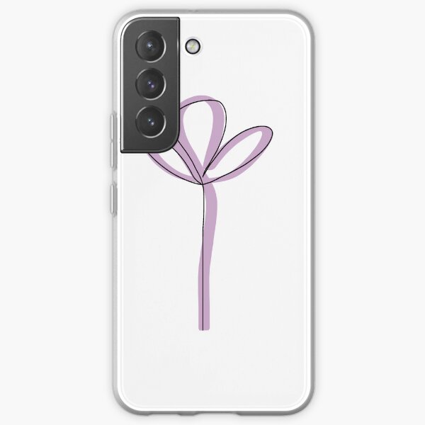 Single line flower Samsung Galaxy Soft Case