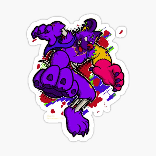 Halloween wild dog zombie Sticker