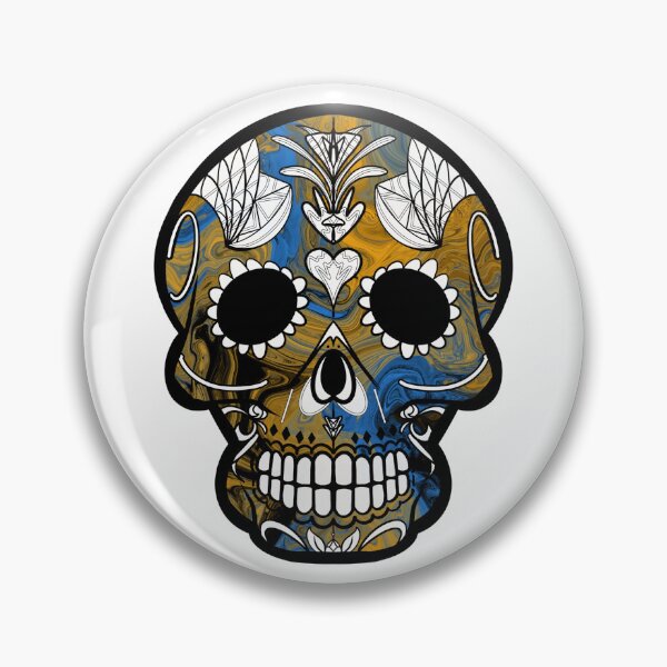 Item preview, Mexican day of the dead psycho skull  designed and sold by Elizabeth-Banks.