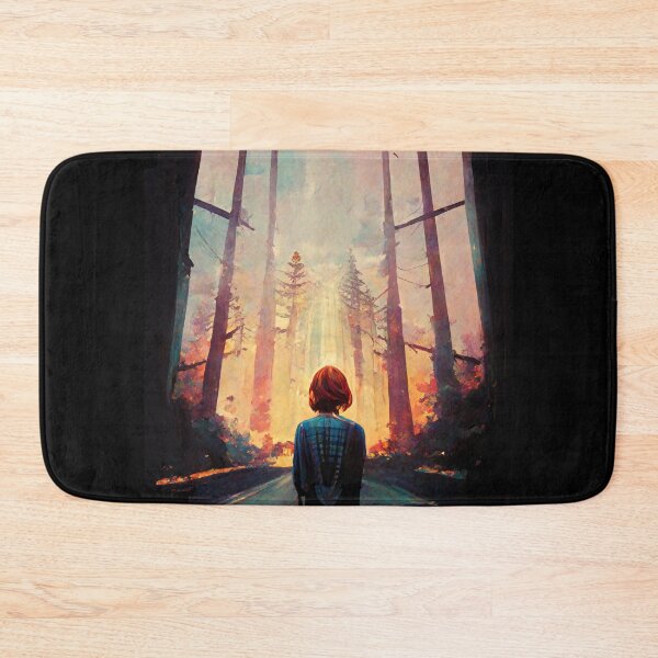 Item preview, Life is Strange style, Max infront of burning forrest - AI Art designed and sold by Vocky5.