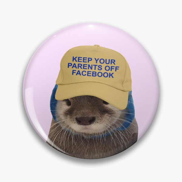 Item preview, Keep Your Parents Off Facebook - Funny Otter Joke Meme designed and sold by Picket Club.