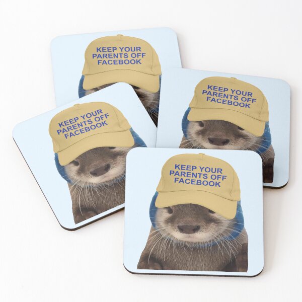 Item preview, Keep Your Parents Off Facebook - Funny Otter Joke Meme designed and sold by Picket Club.