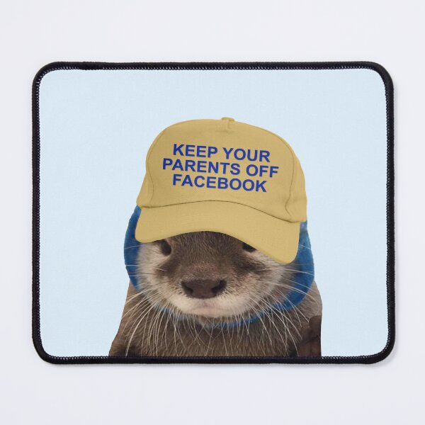 Item preview, Keep Your Parents Off Facebook - Funny Otter Joke Meme designed and sold by Picket Club.
