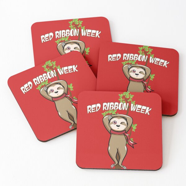 Item preview, We Wear Red For Red Ribbon Week Sloth designed and sold by Fliflat.