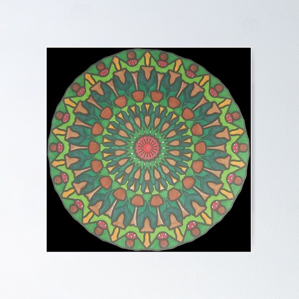 Aperçu de l'œuvre Mandalas de champignons créée et vendue par LLC-Designs.