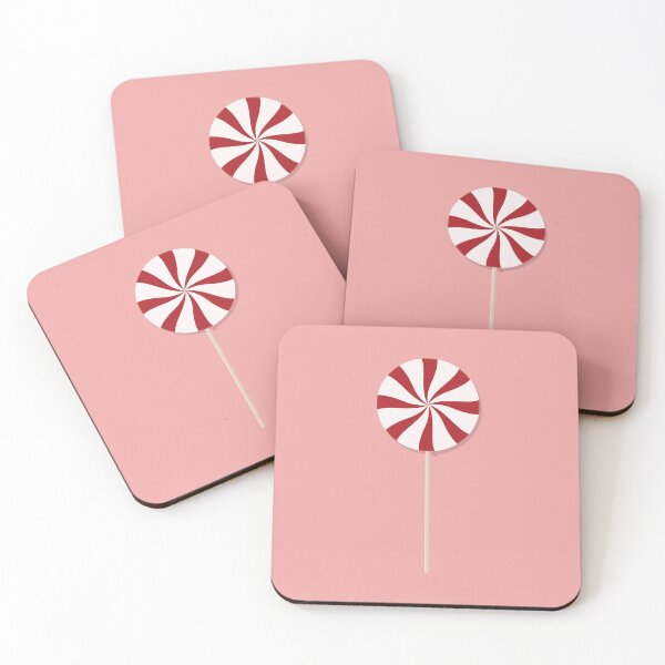 Item preview, Pink Christmas Peppermint Lollipops Pattern designed and sold by iCraftCafe.