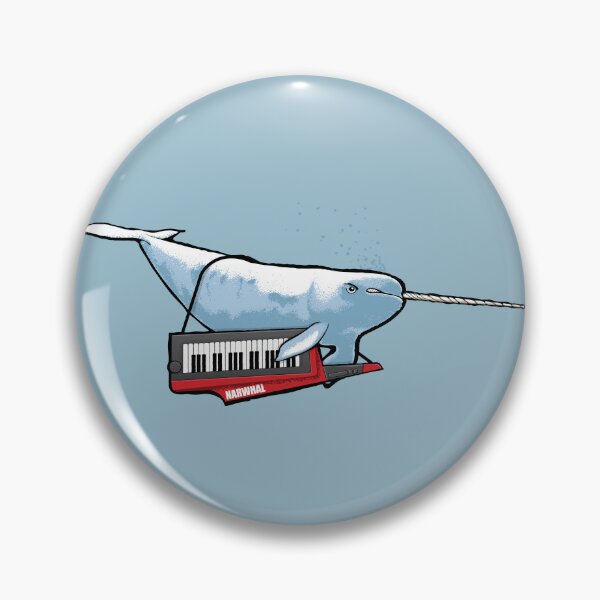 Item preview, Keytar Narwhal designed and sold by sparklellama.