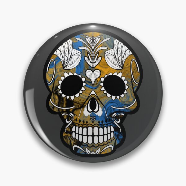 Item preview, Mexican day of the dead psycho skull  designed and sold by Elizabeth-Banks.