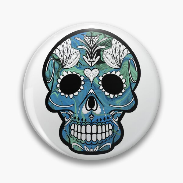 Item preview, Mexican day of the dead psycho skull  designed and sold by Elizabeth-Banks.