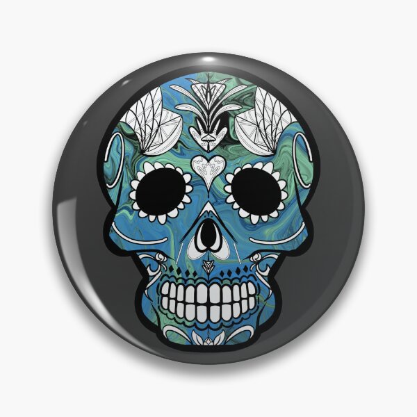 Item preview, Mexican day of the dead psycho skull  designed and sold by Elizabeth-Banks.