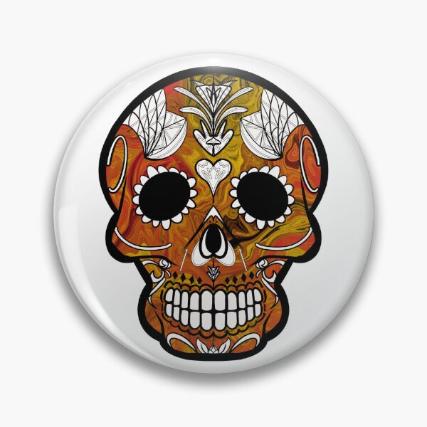 Item preview, Mexican day of the dead psycho skull  designed and sold by Elizabeth-Banks.