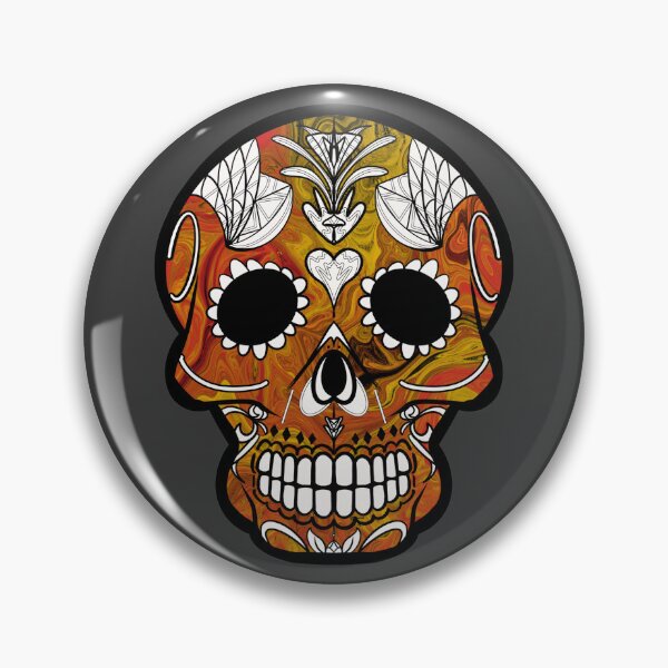 Item preview, Mexican day of the dead psycho skull  designed and sold by Elizabeth-Banks.