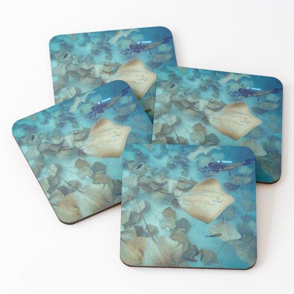 Item preview, Swimming with the Pink Whiprays In Maldives designed and sold by David ST Loh Images.