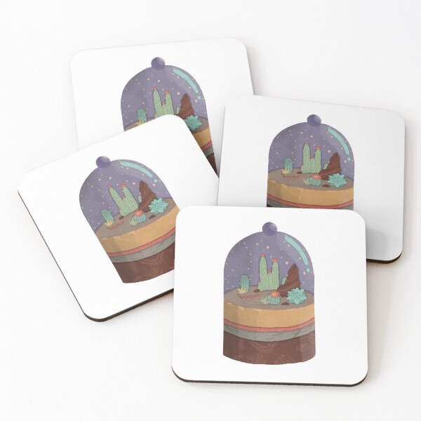 Item preview, Desert Cactus Ecosystem Terrarium in a Jar designed and sold by narwhalwall.