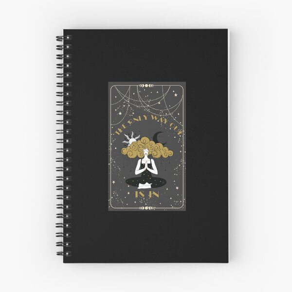 Item preview, Magical Vintage Tarot Card, The Only Way Out is in Art Print designed and sold by MagicWolfStar.