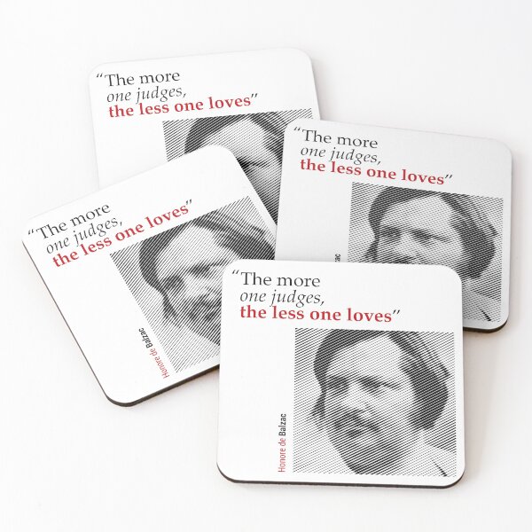 Item preview, Honore de Balzac's Portrait with a Love Quote designed and sold by emotica.