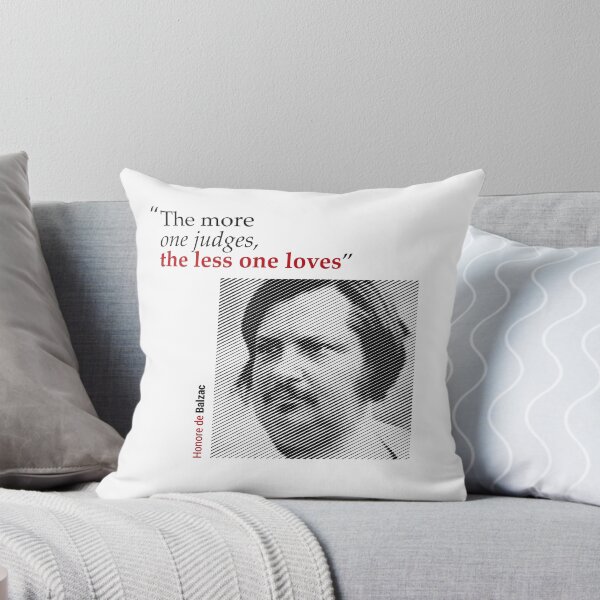Item preview, Honore de Balzac's Portrait with a Love Quote designed and sold by emotica.