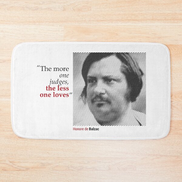 Item preview, Honore de Balzac's Portrait with a Love Quote designed and sold by emotica.